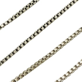 AGI, Italy Sterling Box Chain Necklace, 1.88 G