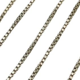 Italy, Sterling Box Chain Necklace, 1.87 G