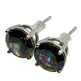 ATI Sterling Iolite Stud Earrings, 2.28 G