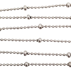 Sterling Saturn Chain Necklace 2.29g