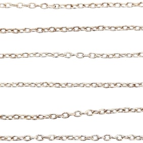 Sterling, Italy, Fine Cable Link Chain Necklace .88g