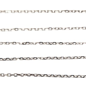Sterling Cable Chain Necklace, 1.22g,