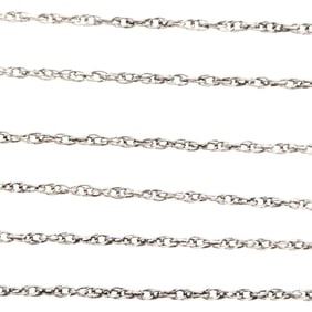 Sterling Rope Chain Necklace .88g