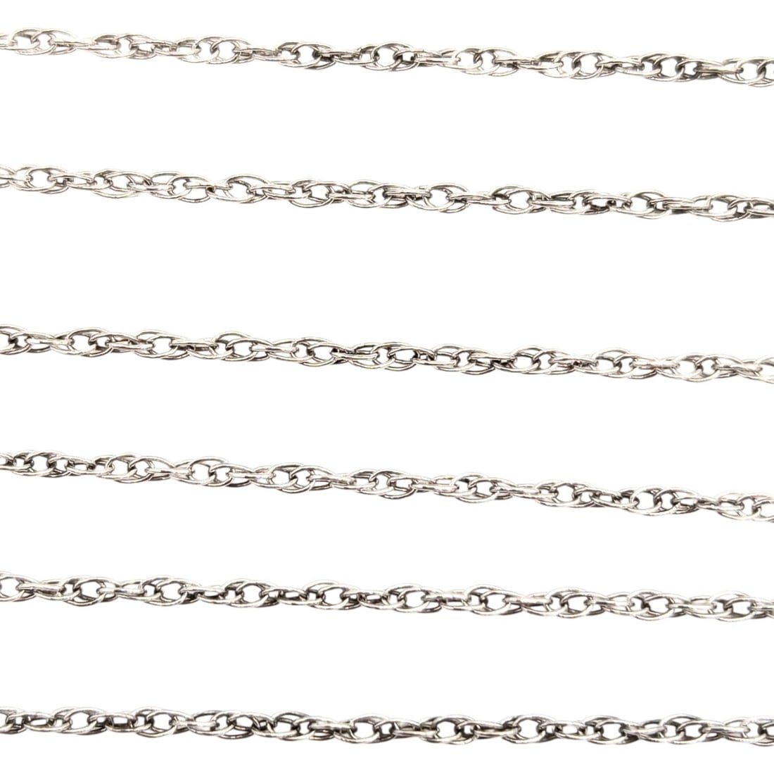 Sterling Rope Chain Necklace .88g: Sterling Rope Chain Necklace .88g