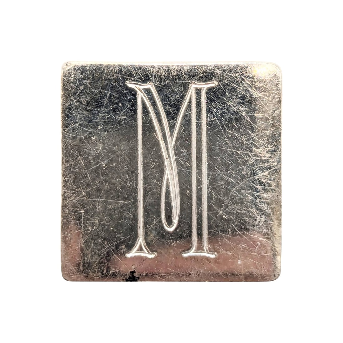 Sterling Engraved Square Pendant 6.38g (1 of 4)