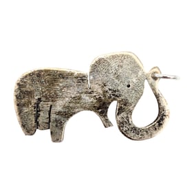 Sterling Elephant-Shaped Charm Pendant, 3.66g