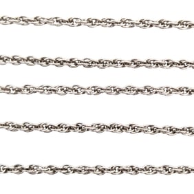 Sterling Rope Chain Necklace, 2g,