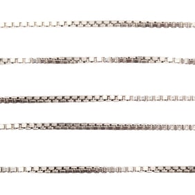 Sterling Sterling Box Chain Necklace, 1.36g,