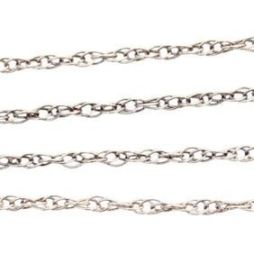 Sterling Rope Chain Necklace, 1.54g