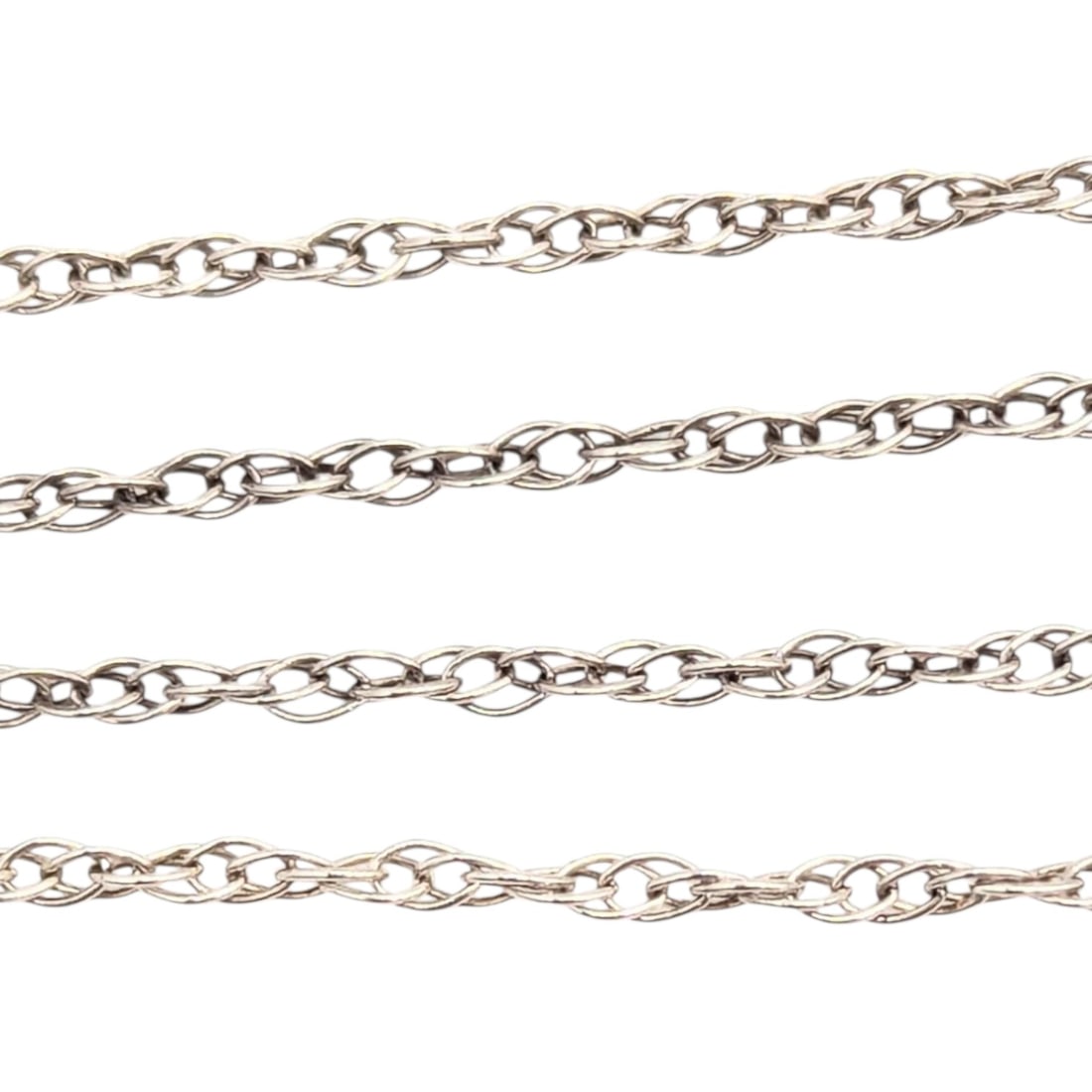 Sterling Rope Chain Necklace, 1.54g: Sterling Rope Chain Necklace, 1.54g