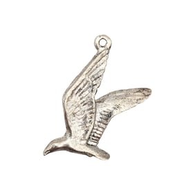 Sterling Seagul Shaped Pendant Charm 1.77g
