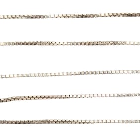 Sterling Box Chain Necklace 1.32g