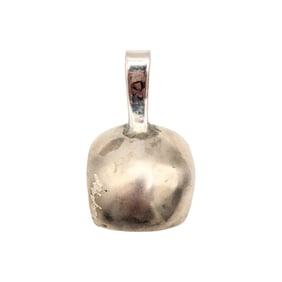 Sterling Domed Square Sighned Pendant 4.33g