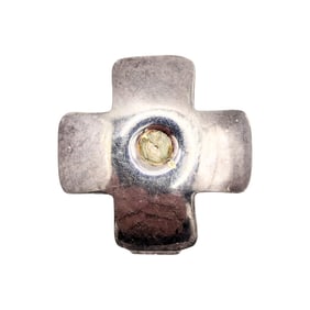 Sterling Cross Charm 1.56g