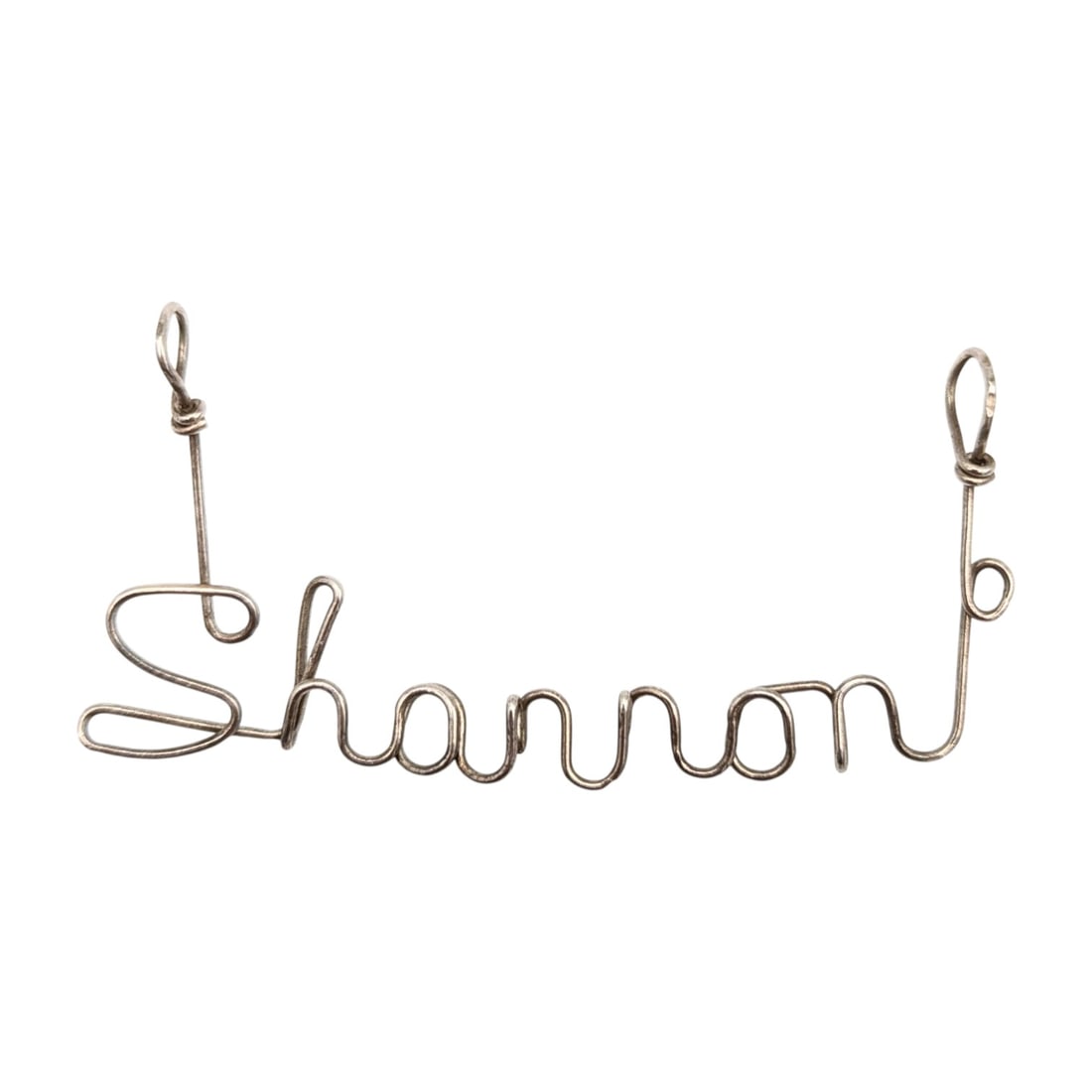 Sterling Custom Wire Name Pendant “Shannon?? 1.6g (1 of 4)