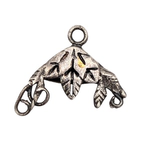 Sterling Leaf Design Charm 1.62g