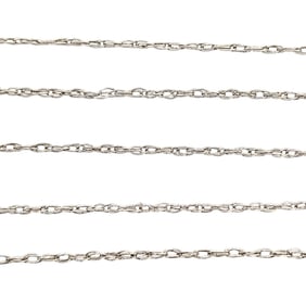 Sterling Rope Chain Necklace with Spring Ring Clasp, .54g
