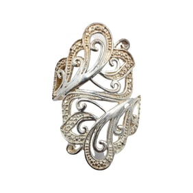 Sterling D'Joy Filigree Ring Size 6, 5.2g