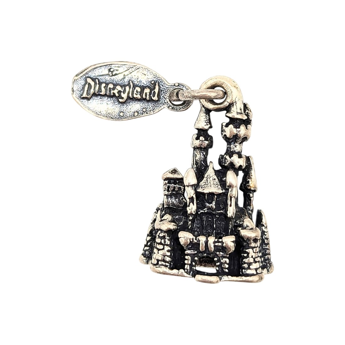 Disneyland Sterling Castle Charm with Logo Tag, 3.9g (1 of 4)