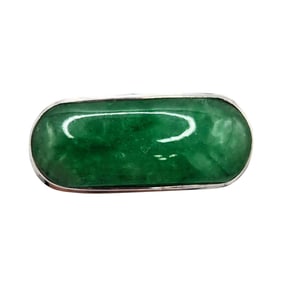 14K 585 Nephrite Ring Size 10 4.8g