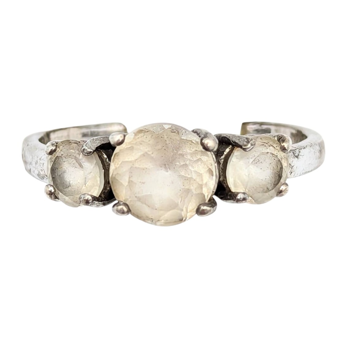 Sterling Ring, Clear Topaz, Size 6.25, 1.85g: Sterling Ring, Clear Topaz, Size 6.25, 1.85g