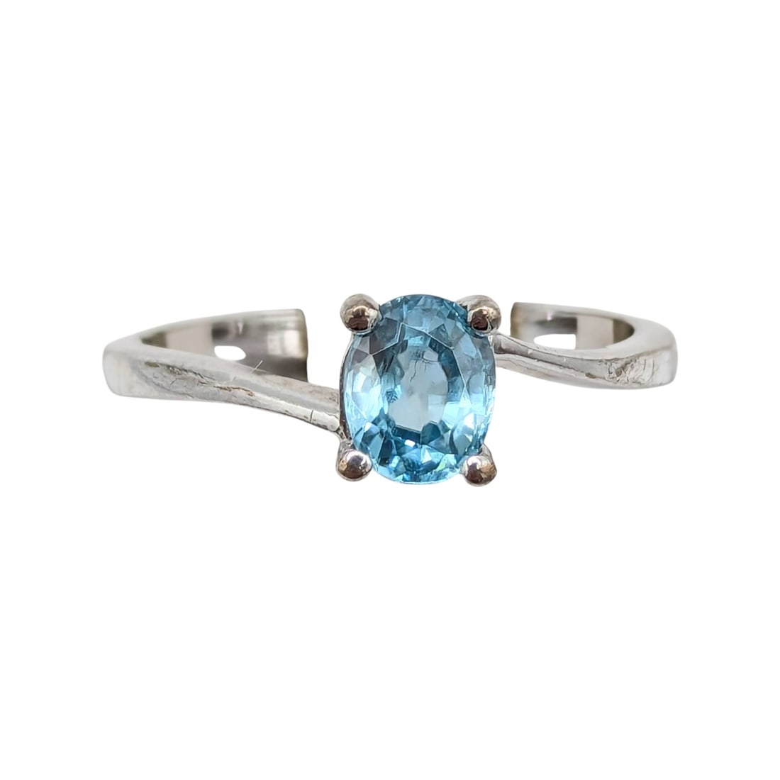 Sterling Topaz Ring Size 6.75 2.06g (1 of 4)