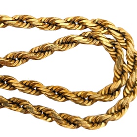 14K Gold Rope Chain Bracelet 10.76g