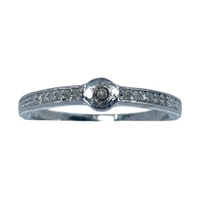 Diamond in Sterling Band, sz 9.75, 2.51g