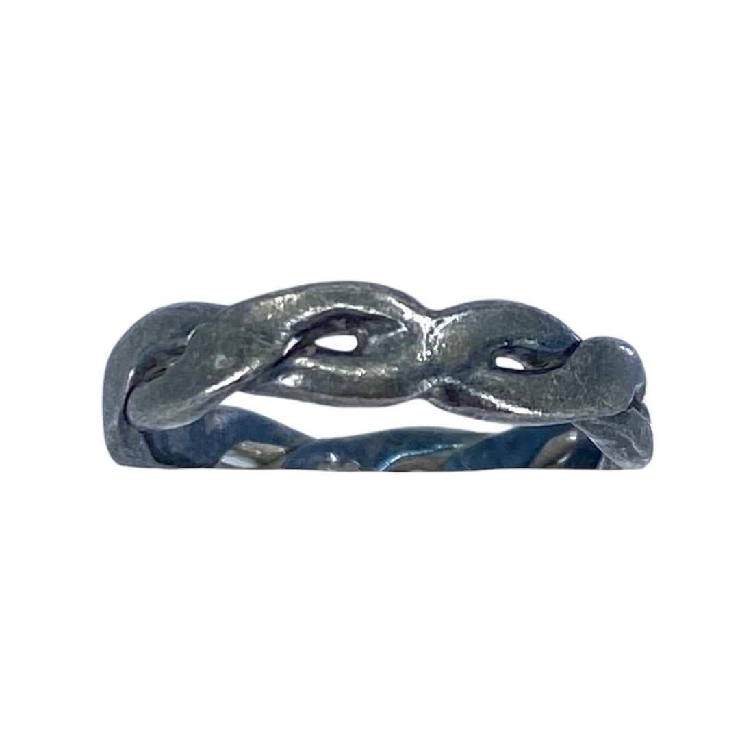 Vintage Braided Sterling Silver Band, Sz 6.25, 3.64g: Vintage Braided Sterling Silver Band, Sz 6.25, 3.64g engraved "925"