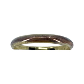 Thin Gold Over Sterling Silver IBB Band, sz 8.75, 1.61g