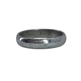 Simple Sterling Silver Flat Band, sz 6, 2.42g