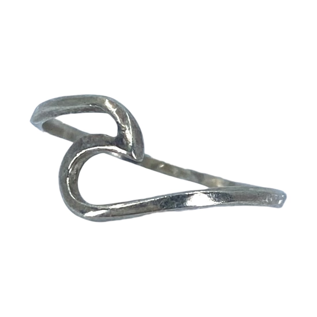 Minimal Wave Sterling Silver Ring, sz 7.75, 1.07g (1 of 5)