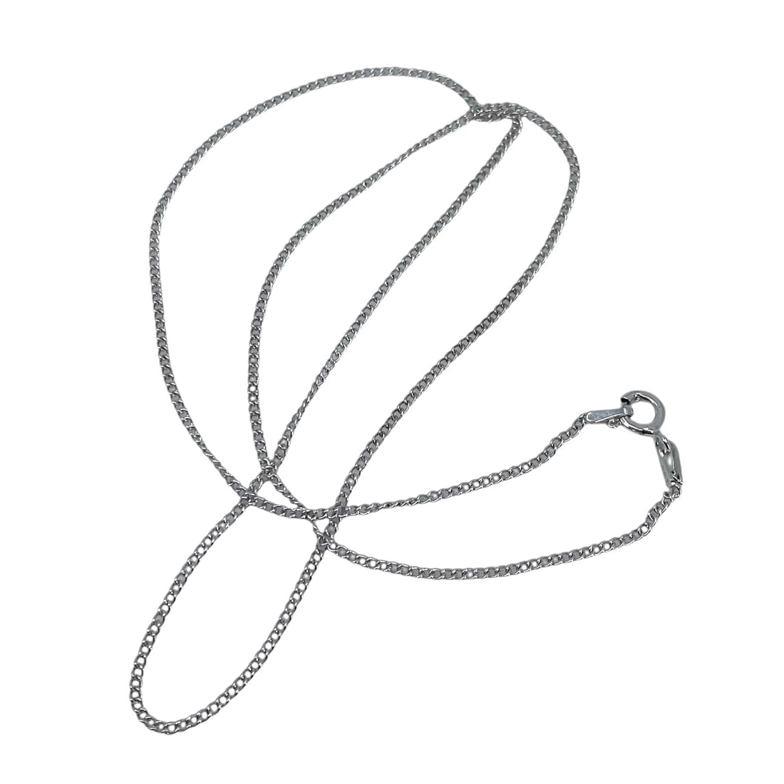 Sterling Silver Curb Chain Necklace, 18in, 1.87g (1 of 5)