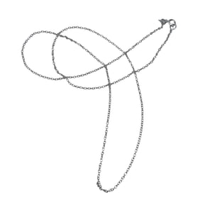 Sterling Silver Cable Chain, 19.5in, 2.27g