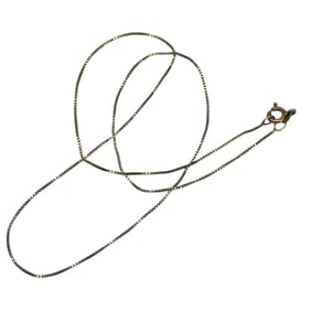 Gold Over Sterling Silver Box Chain, 18in, 2.24g