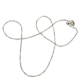 Gold Over Sterling Silver Box Chain, 18in, 2.05g