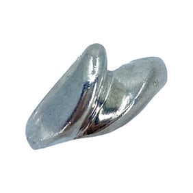 Vintage Wave Design Sterling Silver Signed Ring, sz 4.75, 5.86g