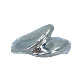 Vintage Wave Design Sterling Silver Signed Ring, sz 4.75, 5.83g