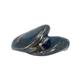 Vintage Wave Style Sterling Silver Signed Ring, sz 4.75, 5.82g