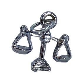 Scale of Justice Sterling Silver Charm, 1.12g