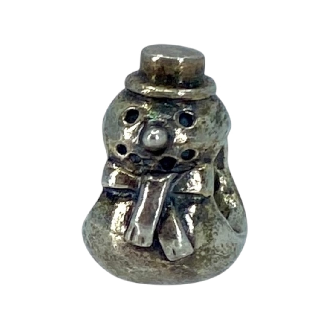 PANDORA Sterling Silver Snowman Charm, 3.5g: PANDORA Sterling Silver Snowman Charm, 3.5g, Engraved "ALE 925"
