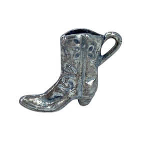 Western Boot Sterling Silver Charm, 1.64g