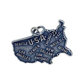 USA Sterling Silver Charm, 1.74g