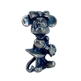 Cute Minnie Mouse Sterling Silver Charm, 2.46g