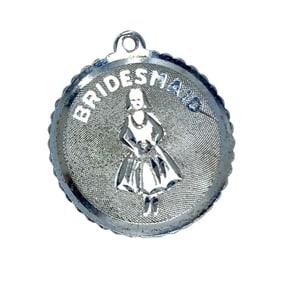 Vintage Sterling Silver Bridesmaid Charm, 3.44g