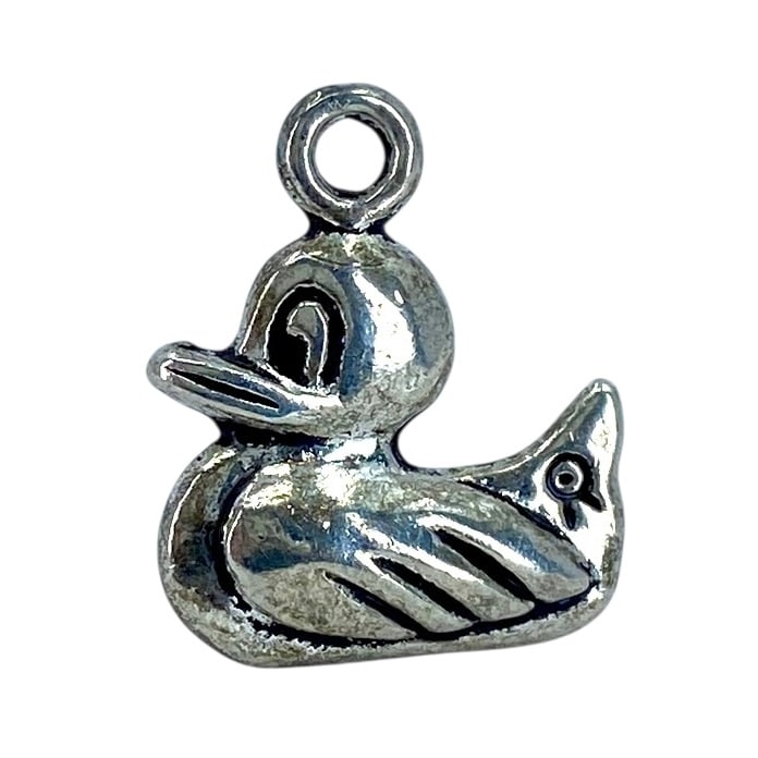 Adorable Sterling Silver Duck Signed Charm, 2.56g (1 of 3)