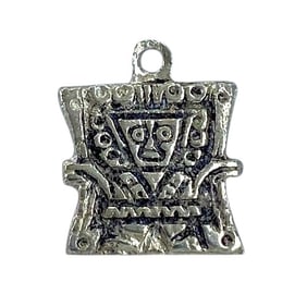 Mini Aztec Sterling Silver Charm, 1.01g