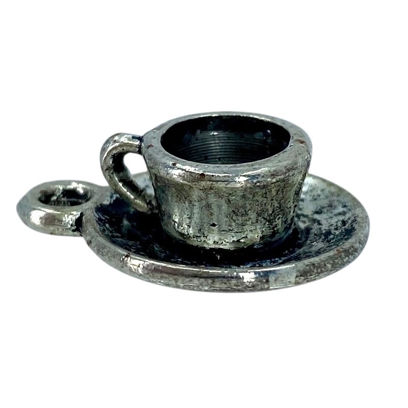Adorable Teacup Sterling Silver Charm, 2.5g: Adorable Teacup Sterling Silver Charm, 2.5g