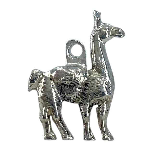 Mini Sterling Silver Llama Charm, .82g: Mini Sterling Silver Llama Charm, .82g