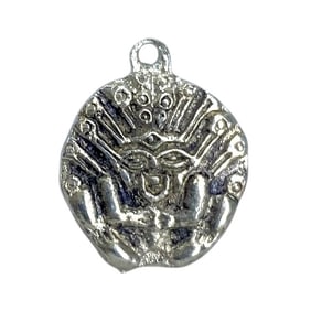 Small Aztec Sterling Silver Charm, 1.36g